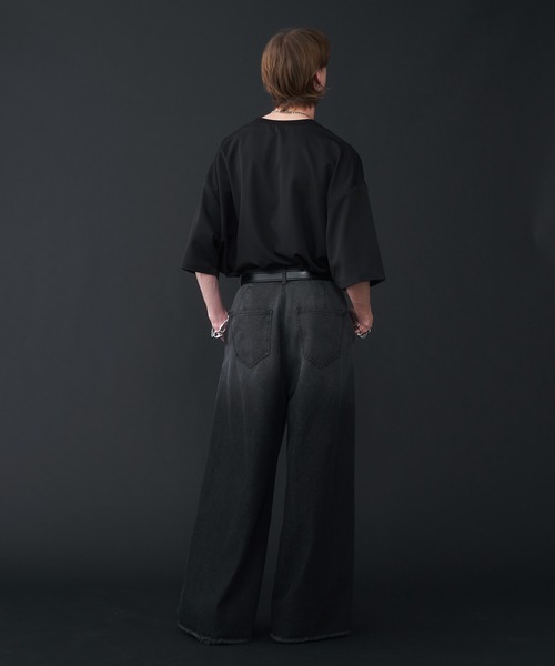 KUUUPY(クーピー)の「Gradation Cut-Off Denim Pants - グラデーションカットオフデニムパンツ(デニムパンツ・メンズ・ブラック/ブルー・SMALL/MEDIUM/LARGE)」の12枚目の写真