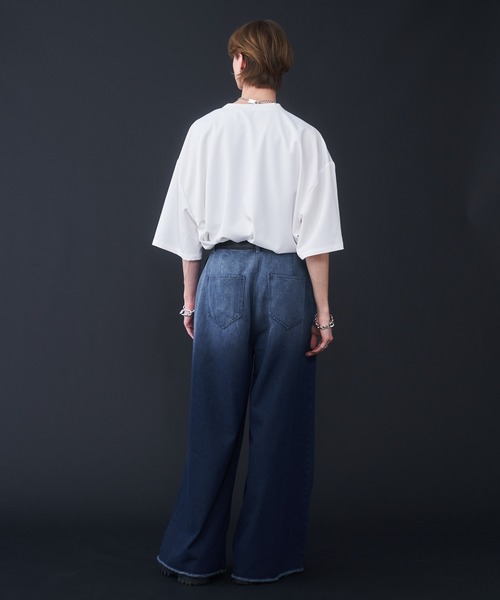 KUUUPY(クーピー)の「Gradation Cut-Off Denim Pants - グラデーションカットオフデニムパンツ(デニムパンツ・メンズ・ブラック/ブルー・SMALL/MEDIUM/LARGE)」の15枚目の写真