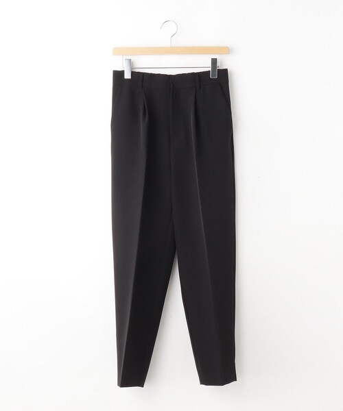 &Bridge(アンドブリッジ)の「【定番/セレモニー】ダブルクロスストレッチテーパードパンツ(その他パンツ・レディース・ブルー系その他/ブラック/オフホワイト・02/03)」の2枚目の写真