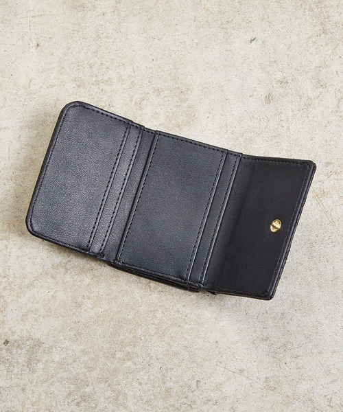 SUNNY SIDE:ねこキルト 三つ折りがま口ミニ財布（財布）｜Sunny Side