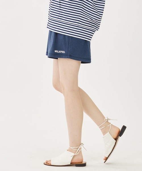MILKFED.（ミルクフェド）の「PILE SHORTS（その他パンツ・レディース・ピンク/ネイビー/アッシュ・M/S）」の16枚目の写真