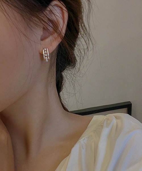 LA VORAGINE(ラ ヴォラジネ)の「アレルギー対応エコパールジルコンピアス(ピアス(両耳用)・レディース・ゴールド/ピンクゴールド・FREE)」の12枚目の写真