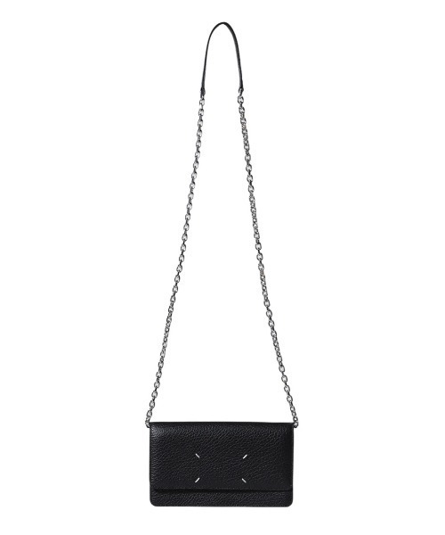 Maison Margiela(メゾンマルジェラ)の「WALLET ON CHAIN MEDIUM(財布・メンズ・ブラック/チャコール・UNI/OS)」の1枚目の写真