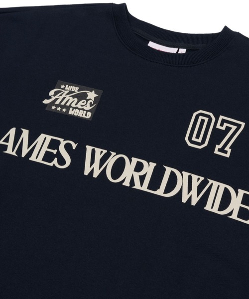 AMESWORLDWIDE(アメスワールドワイド)の「【UNISEX】AMES WORLDWIDE/07メッセージ プルオーバー(ウラケ)2111580(スウェット・レディース・ネイビー/ナチュラル・LARGE/MEDIUM/SMALL)」の10枚目の写真