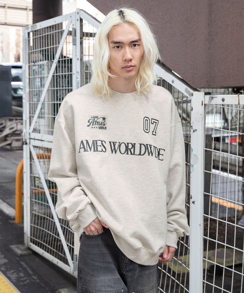AMESWORLDWIDE(アメスワールドワイド)の「【UNISEX】AMES WORLDWIDE/07メッセージ プルオーバー(ウラケ)2111580(スウェット・レディース・ネイビー/ナチュラル・LARGE/MEDIUM/SMALL)」の17枚目の写真