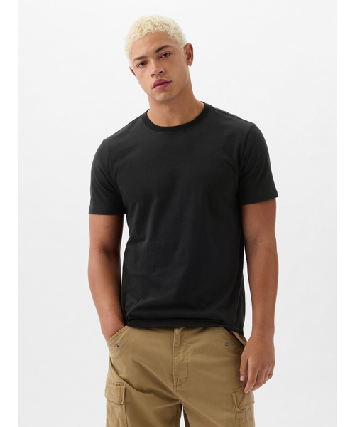 GAP（ギャップ）の「エブリディ ソフトクルーネックTシャツ(ユニセックス)（Tシャツ/カットソー・メンズ・ライラック/ブラック/グリーン/ホワイト/ベージュ/ネイビー・M/XS/S/L/XL）」の3枚目の写真