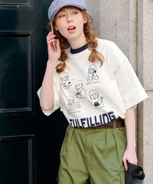 オーバーサイズOJISANグラフィック半袖Tシャツ