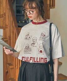 オーバーサイズOJISANグラフィック半袖Tシャツ