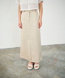 GRACE CONTINENTAL | サテンストレートスカート(スカート)
