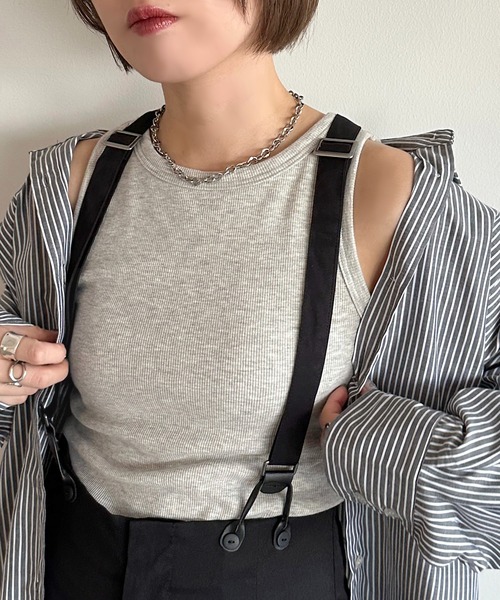 apres jour mignon(アプレジュールミニョン)の「カップ付きアメスリタンク【ZOZOTOWN限定アイテム】(タンクトップ・レディース・杢グレー/アイボリー/ブラック・フリー/X-LARGE)」の20枚目の写真