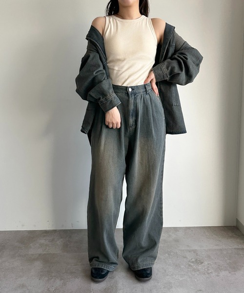 apres jour mignon(アプレジュールミニョン)の「カップ付きアメスリタンク【ZOZOTOWN限定アイテム】(タンクトップ・レディース・杢グレー/アイボリー/ブラック・フリー/X-LARGE)」の9枚目の写真