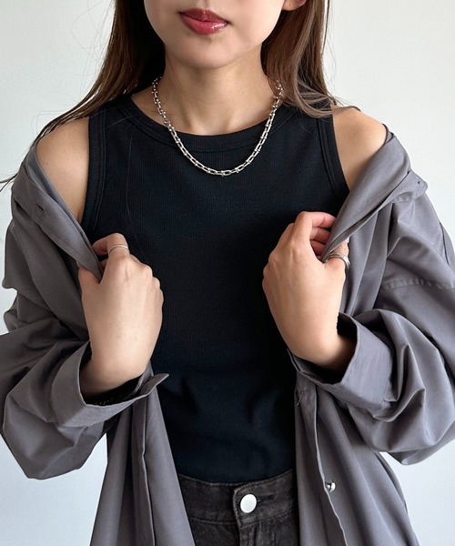 apres jour mignon(アプレジュールミニョン)の「カップ付きアメスリタンク【ZOZOTOWN限定アイテム】(タンクトップ・レディース・杢グレー/アイボリー/ブラック・フリー/X-LARGE)」の13枚目の写真