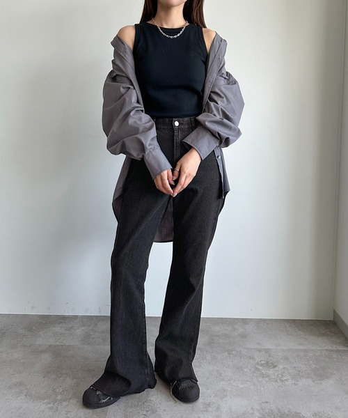 apres jour mignon(アプレジュールミニョン)の「カップ付きアメスリタンク【ZOZOTOWN限定アイテム】(タンクトップ・レディース・杢グレー/アイボリー/ブラック・フリー/X-LARGE)」の16枚目の写真