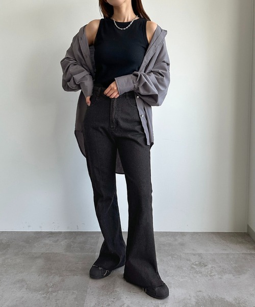 apres jour mignon(アプレジュールミニョン)の「カップ付きアメスリタンク【ZOZOTOWN限定アイテム】(タンクトップ・レディース・杢グレー/アイボリー/ブラック・フリー/X-LARGE)」の17枚目の写真