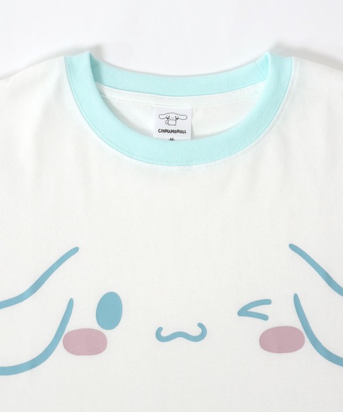 セール】sanrio（サンリオ）キャラクターフェイスプリント半袖T