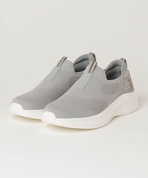 PLAYBOY(プレイボーイ)の「PLAYBOY プレイボーイ スリッポン スニーカー 806(スリッポン・レディース・グレー/ブラック・23.0cm/23.5cm/24.0cm/24.5cm/22.5cm)」の1枚目の写真