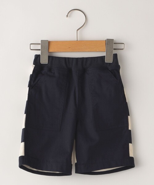 SHIPS(シップス)の「SHIPS KIDS:80~90cm / バック ボーダー ショーツ(その他パンツ・キッズ・ベージュ系その他/ネイビー/ベージュ・90/80)」の1枚目の写真