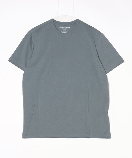 MAJESTIC FILATURES（マジェスティックフィラチュール）の「MAJESTIC FILATURES/マジェスティックフィラチュール/LYOCELL CREW TEE（Tシャツ/カットソー・メンズ・その他6/ブラック/ブルー/ブラウン・M/L/S）」の3枚目の写真