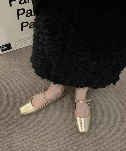 AMELY(エミリー)の「ストラップパンプス(パンプス・レディース・アイボリー/ブラウン/シルバー/ブラック/ゴールド/ベージュ・37/36/39/38/35)」の6枚目の写真