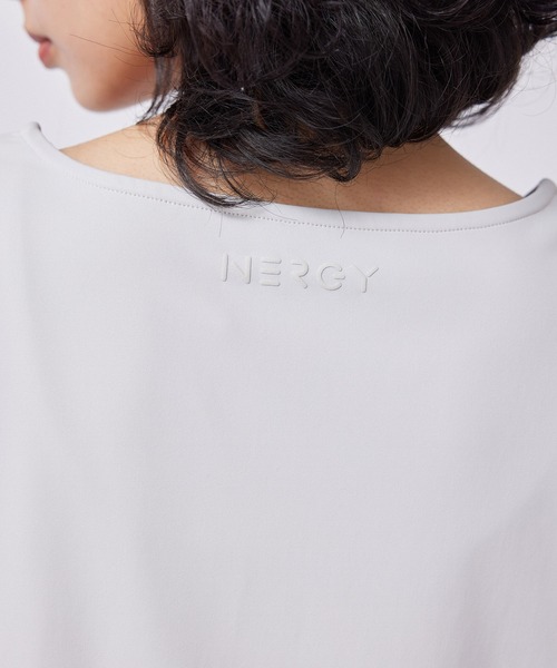 NERGY(ナージー)の「【skin wear】保湿&接触冷感&吸水速乾 OMEGASPANレースアップTシャツ(Tシャツ/カットソー・レディース・グレー/サックスブルー/スミクロ・FREE)」の18枚目の写真