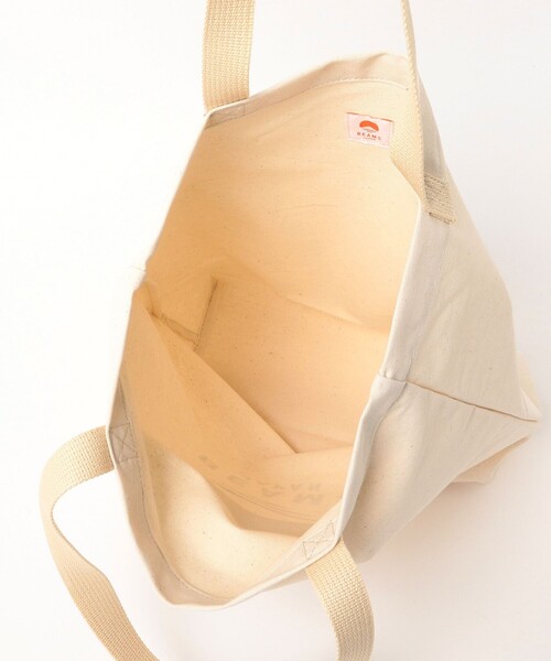 BEAMS JAPAN（ビームス　ジャパン）の「【別注】evergreen works × BEAMS JAPAN / ビームス ジャパン ロゴ トートバッグ（トートバッグ・メンズ・ブラック系その他4/オレンジ/インディゴブルー・ONE SIZE）」の12枚目の写真