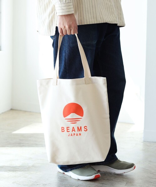 BEAMS JAPAN（ビームス　ジャパン）の「【別注】evergreen works × BEAMS JAPAN / ビームス ジャパン ロゴ トートバッグ（トートバッグ・メンズ・ブラック系その他4/オレンジ/インディゴブルー・ONE SIZE）」の22枚目の写真