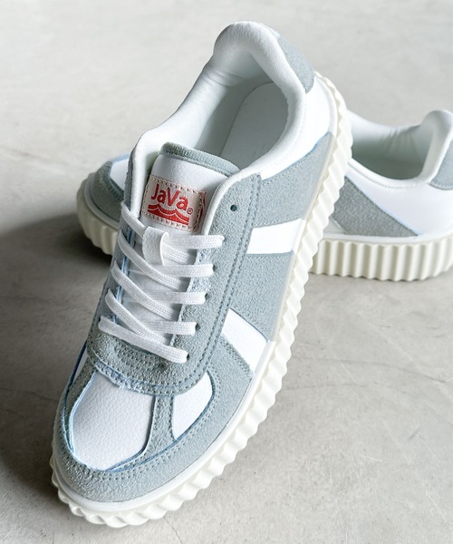 Java（ジャバ）の「《JaVaジャバ 別注》RETRO BERG（レトロバーグ)　厚底スニーカー（スニーカー・メンズ・ブラウン/ホワイト/ブラック/ブルー/グレー・XX-LARGE/XXX-LARGE/LARGE/X-LARGE/MEDIUM）」の5枚目の写真