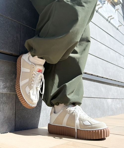 Java（ジャバ）の「《JaVaジャバ 別注》RETRO BERG（レトロバーグ)　厚底スニーカー（スニーカー・メンズ・ブラウン/ホワイト/ブラック/ブルー/グレー・XX-LARGE/XXX-LARGE/LARGE/X-LARGE/MEDIUM）」の12枚目の写真