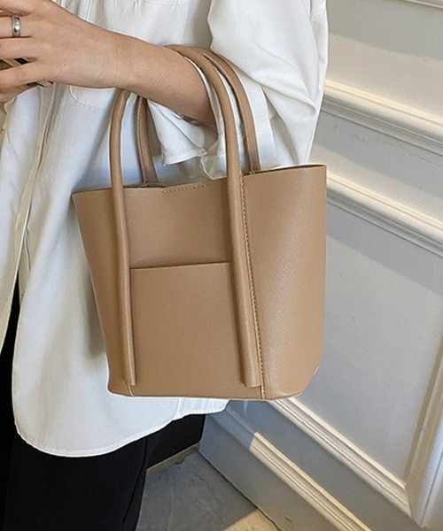 Miniministore(ミニミニストア)の「ハンドバッグ レディース バケツバッグ(ハンドバッグ・レディース・ベージュ/ブラウン/アイボリー/ブラック/キャメル・FREE)」の4枚目の写真