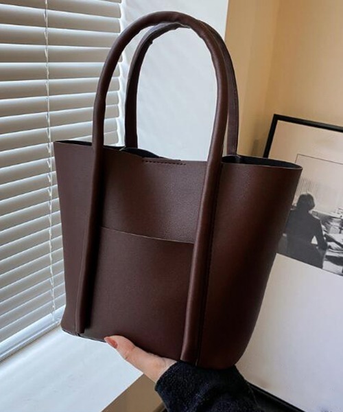 Miniministore(ミニミニストア)の「ハンドバッグ レディース バケツバッグ(ハンドバッグ・レディース・ベージュ/ブラウン/アイボリー/ブラック/キャメル・FREE)」の1枚目の写真