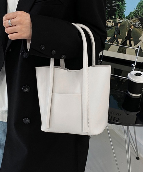 Miniministore(ミニミニストア)の「ハンドバッグ レディース バケツバッグ(ハンドバッグ・レディース・ベージュ/ブラウン/アイボリー/ブラック/キャメル・FREE)」の2枚目の写真