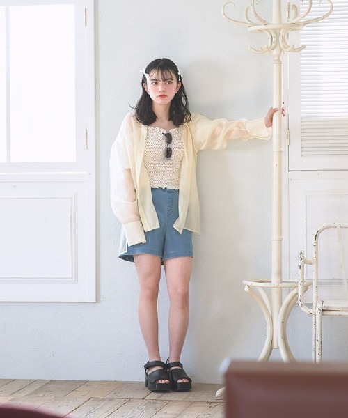 GLOBAL WORK（グローバルワーク）の「3SETスイムウェア/AND YUA ANY/110675（水着・キッズ・アイボリー/ブラック・150cm/160cm）」の4枚目の写真