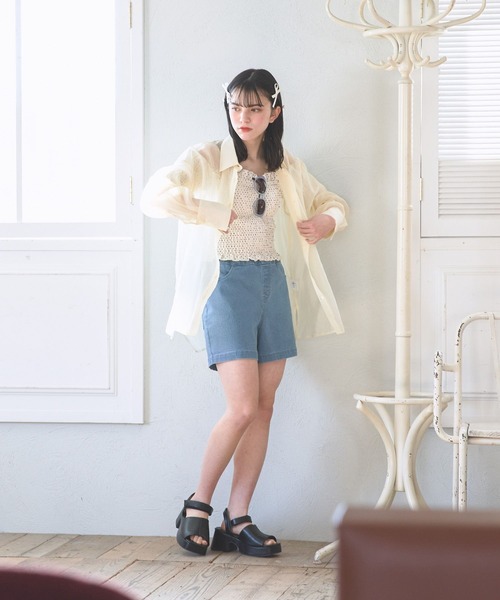 GLOBAL WORK（グローバルワーク）の「3SETスイムウェア/AND YUA ANY/110675（水着・キッズ・アイボリー/ブラック・150cm/160cm）」の5枚目の写真