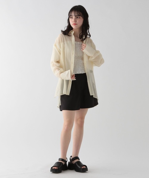 GLOBAL WORK（グローバルワーク）の「3SETスイムウェア/AND YUA ANY/110675（水着・キッズ・アイボリー/ブラック・150cm/160cm）」の9枚目の写真