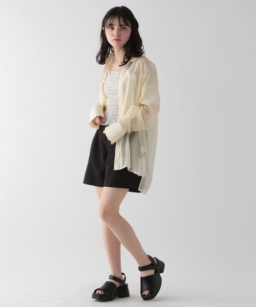 GLOBAL WORK（グローバルワーク）の「3SETスイムウェア/AND YUA ANY/110675（水着・キッズ・アイボリー/ブラック・150cm/160cm）」の11枚目の写真