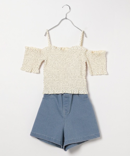 GLOBAL WORK（グローバルワーク）の「3SETスイムウェア/AND YUA ANY/110675（水着・キッズ・アイボリー/ブラック・150cm/160cm）」の14枚目の写真