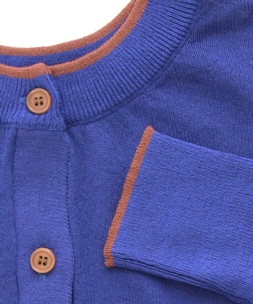 洗える 2way ｜ シアーバイカラーサマーカーデ ｜ クルーネック サマー