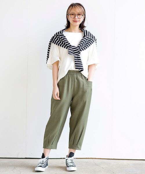 rps（アールピーエス）の「フロントポケットクロップドパンツ（その他パンツ・レディース・ブラウン/カーキ/ブラック/ベージュ・フリー）」の20枚目の写真