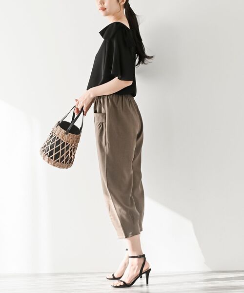 rps（アールピーエス）の「フロントポケットクロップドパンツ（その他パンツ・レディース・ブラウン/カーキ/ブラック/ベージュ・フリー）」の17枚目の写真