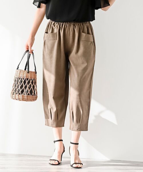 rps（アールピーエス）の「フロントポケットクロップドパンツ（その他パンツ・レディース・ブラウン/カーキ/ブラック/ベージュ・フリー）」の11枚目の写真