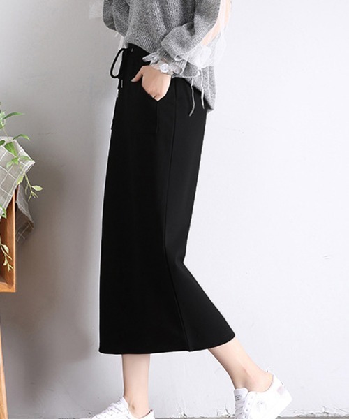 Miniministore(ミニミニストア)の「スリット入り ロングスカート(スカート・レディース・ブラック・M/S/L)」の12枚目の写真