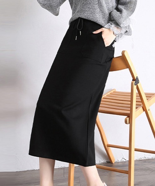 Miniministore(ミニミニストア)の「スリット入り ロングスカート(スカート・レディース・ブラック・M/S/L)」の13枚目の写真