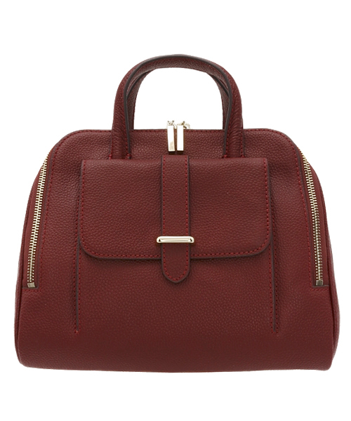 ROSE BUD（ローズバッド）の「フラップポケットハンドバッグ / S1341A-5593 PEBBLE LTR FLAP PKT HAND BAG（ハンドバッグ・レディース・ブラック/グリーン/レッド・ONE SIZE）」の3枚目の写真