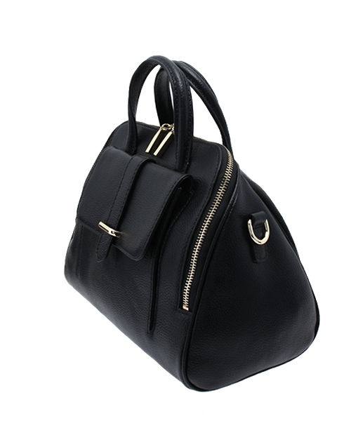 ROSE BUD（ローズバッド）の「フラップポケットハンドバッグ / S1341A-5593 PEBBLE LTR FLAP PKT HAND BAG（ハンドバッグ・レディース・ブラック/グリーン/レッド・ONE SIZE）」の5枚目の写真