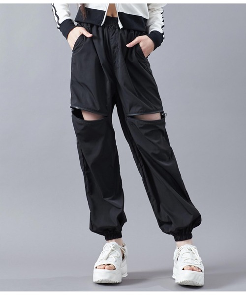 ANAP GｉRL（アナップガール）の「サイドジップジョガーパンツ（その他パンツ・キッズ・ベージュ/カーキ/ブラック・XS/S/M）」の2枚目の写真