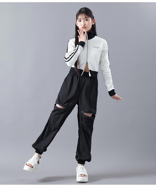ANAP GｉRL（アナップガール）の「サイドジップジョガーパンツ（その他パンツ・キッズ・ベージュ/カーキ/ブラック・XS/S/M）」の8枚目の写真