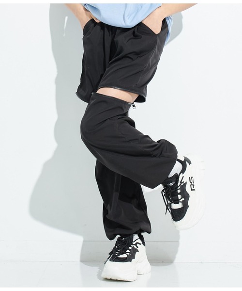 ANAP GｉRL（アナップガール）の「サイドジップジョガーパンツ（その他パンツ・キッズ・ベージュ/カーキ/ブラック・XS/S/M）」の10枚目の写真