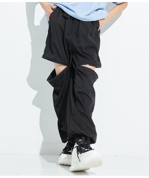 ANAP GｉRL（アナップガール）の「サイドジップジョガーパンツ（その他パンツ・キッズ・ベージュ/カーキ/ブラック・XS/S/M）」の11枚目の写真