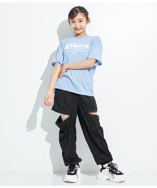 ANAP GｉRL（アナップガール）の「サイドジップジョガーパンツ（その他パンツ・キッズ・ベージュ/カーキ/ブラック・XS/S/M）」の12枚目の写真