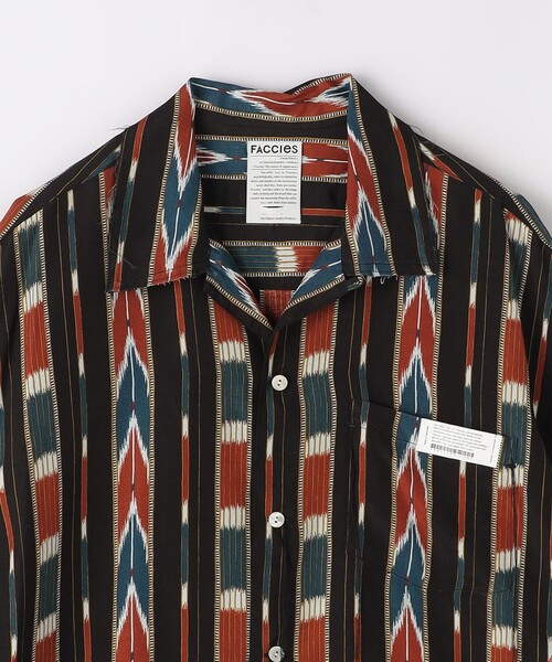 FACCIES（ファチーズ）の「＜FACCIES＞ ネイティブ アメリカン オープンカラー シャツ（シャツ/ブラウス・メンズ・ブラック/ライトブルー・1/2）」の10枚目の写真